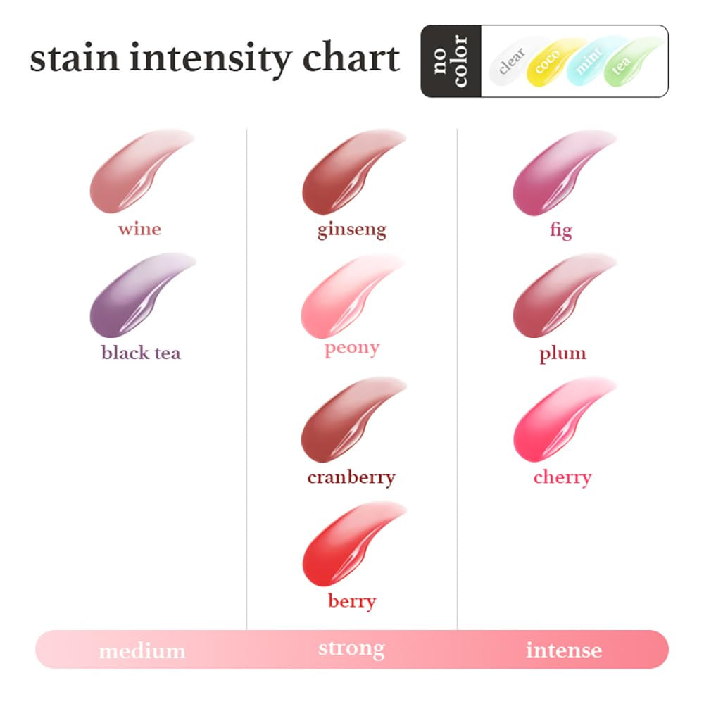Korean Lip Oil - Appleginseng | Lip Stain, Gift, Long-Lasting, Moisturizing, Plumping, Revitalizing for Dry Lips, Waterproof, No Peel Off, Korean Lip Tint 0.12 Fl Oz