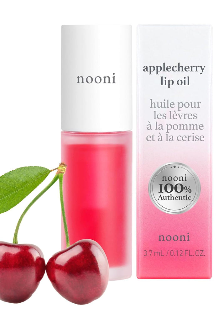 Korean Vegan Lip Oil - Applefig, 0.12 Fl Oz + Korean Lip Oil - Applecherry, 0.12 Fl Oz Bundle